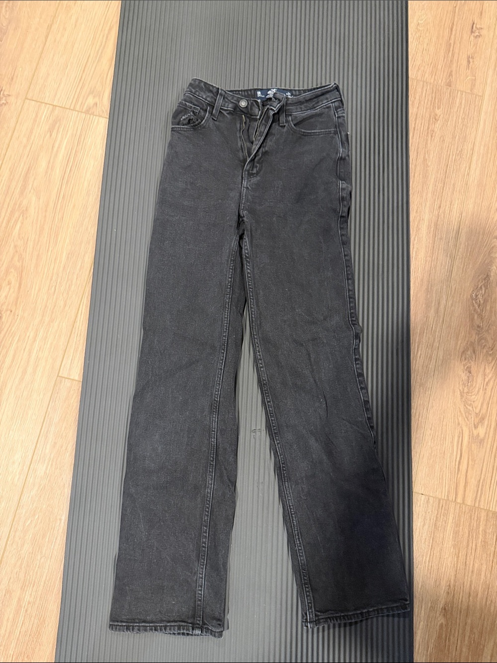 Hollister Black Flared High-Rise Jeans